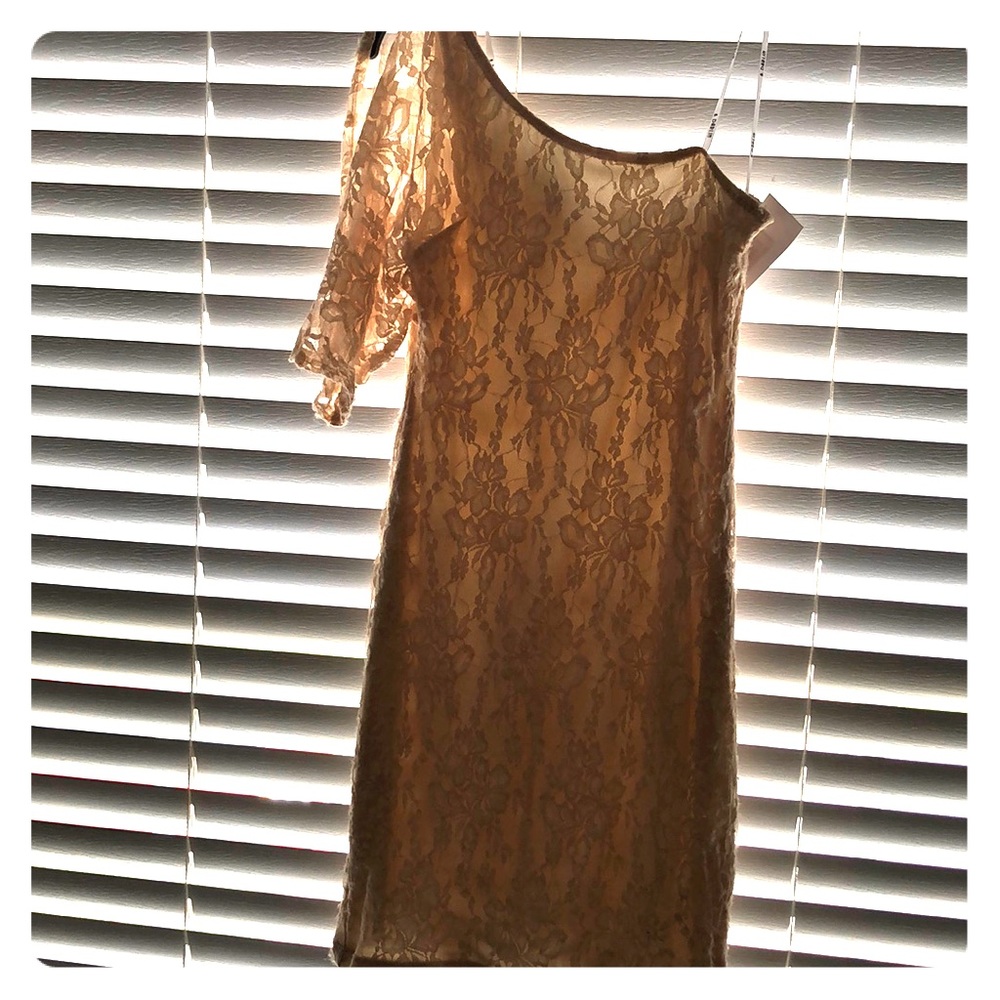 Cream lace dress
